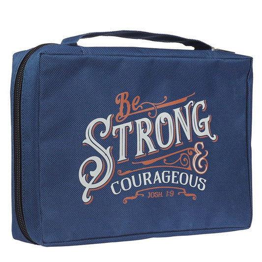 Strong and Courageous Bible Cover | Large