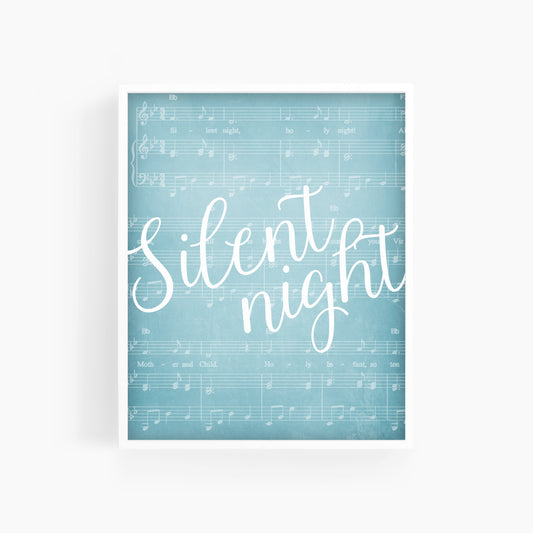 Silent Night | Christmas Carol Art Print