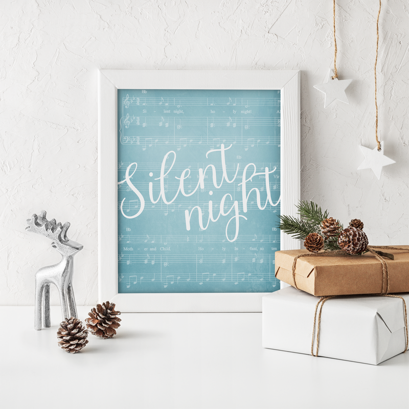 Silent Night | Christmas Carol Art Print