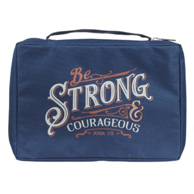 Strong and Courageous Bible Cover | Medium