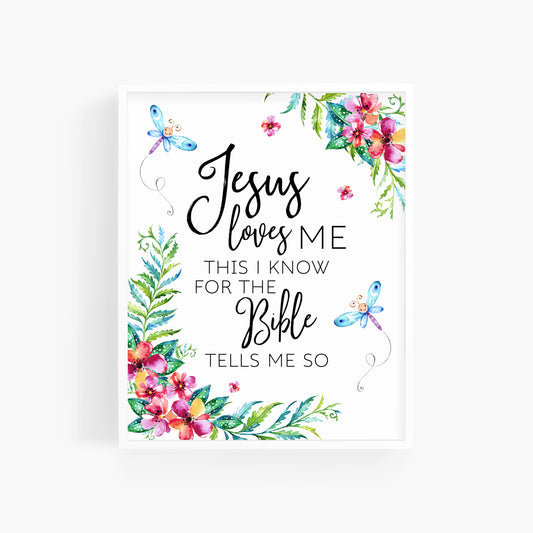 Jesus Loves Me | Christian Song Art Print